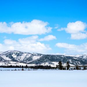 Snow Mountains - Scenic winter landscape of snow-covered mountain #12083032