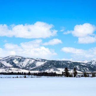 Snow Mountains - Scenic winter landscape of snow-covered mountain #12083032