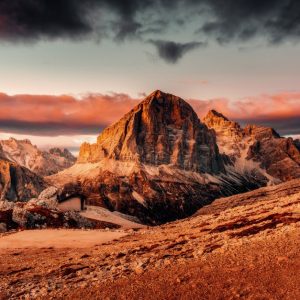 Mountain Landscapes - Breathtaking view of the Dolomites mountain rang #12527032