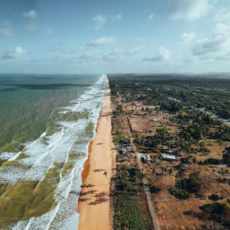 Beach Scenery - A breathtaking aerial view of a scenic beach and #16962889