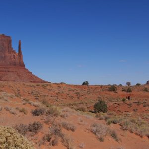 Desert Wilderness - Beautiful view of Monument Valley's iconic red s #19193470