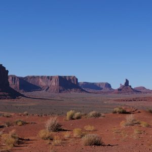 Desert Wilderness - Breathtaking view of Monument Valley buttes unde #19254335