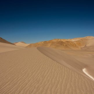 Desert Wilderness - Expansive desert landscape with sandy dunes unde #19911400