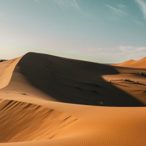 Desert Wilderness - Stunning view of sand dunes under a clear daytim #26775380