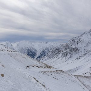 Snow Mountains - Captivating view of snow-covered peaks in a sere #29888105