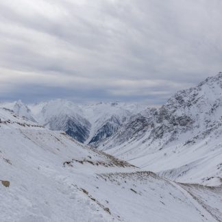 Snow Mountains - Captivating view of snow-covered peaks in a sere #29888105