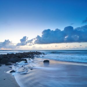 Beach Scenery - Beautiful sunset view of Lønstrup coastline with #33869651