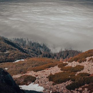 Forest Nature - Stunning view of a mountain landscape with cloud #34169630
