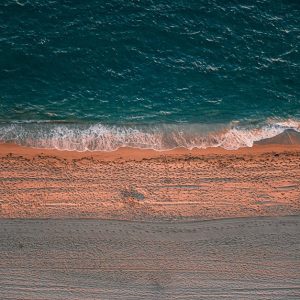 Beach Scenery - Aerial photo capturing the tranquil beauty of a  #34571605