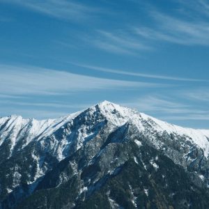 Mountain Landscapes - Breathtaking view of snow-covered mountains unde #34787574