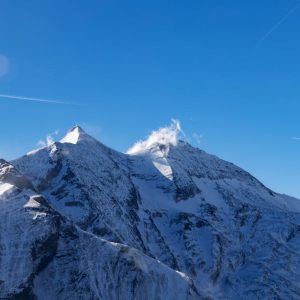 Snow Mountains - Majestic view of snow-capped mountain peaks in S #36505947