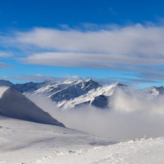 Snow Mountains - Breathtaking view of snow-covered mountains and  #36524760