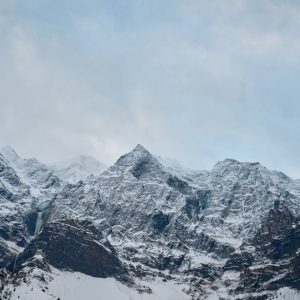 Snow Mountains - Breathtaking view of snow-covered peaks in Himac #36749320