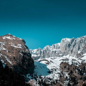 Mountain Landscapes - Snow-covered peaks of Malga Cassinelli, Italy un #3881955