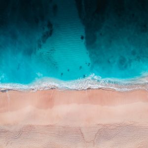 Beach Scenery - A breathtaking aerial view of a serene turquoise #5007449