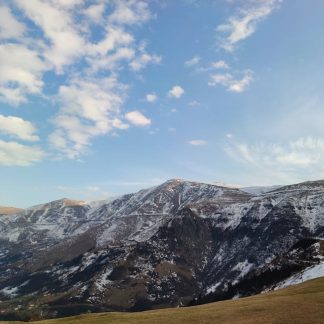Mountain Landscapes - A breathtaking view of snow-capped mountains und #6396966