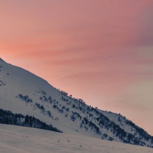 Snow Mountains - Snow-covered mountain landscape with a vivid pin #6978233