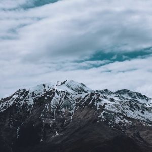 Snow Mountains - Majestic mountain range with snow peaks beneath  #8075963