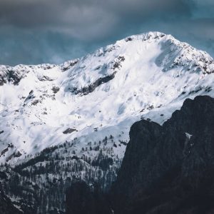 Snow Mountains - Stunning snow-covered mountain peak in winter, p #9088936